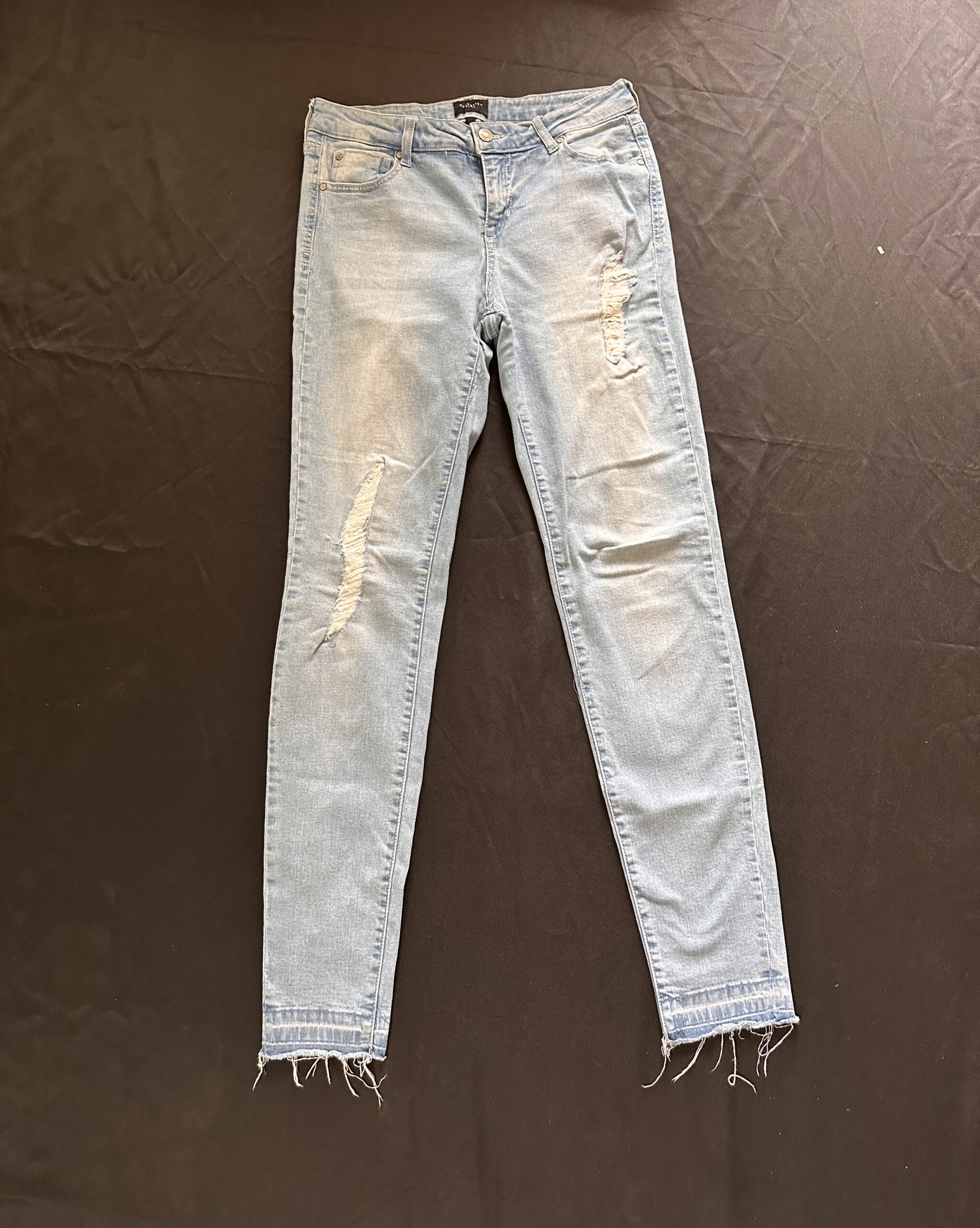 Ripped Sky blue jeans